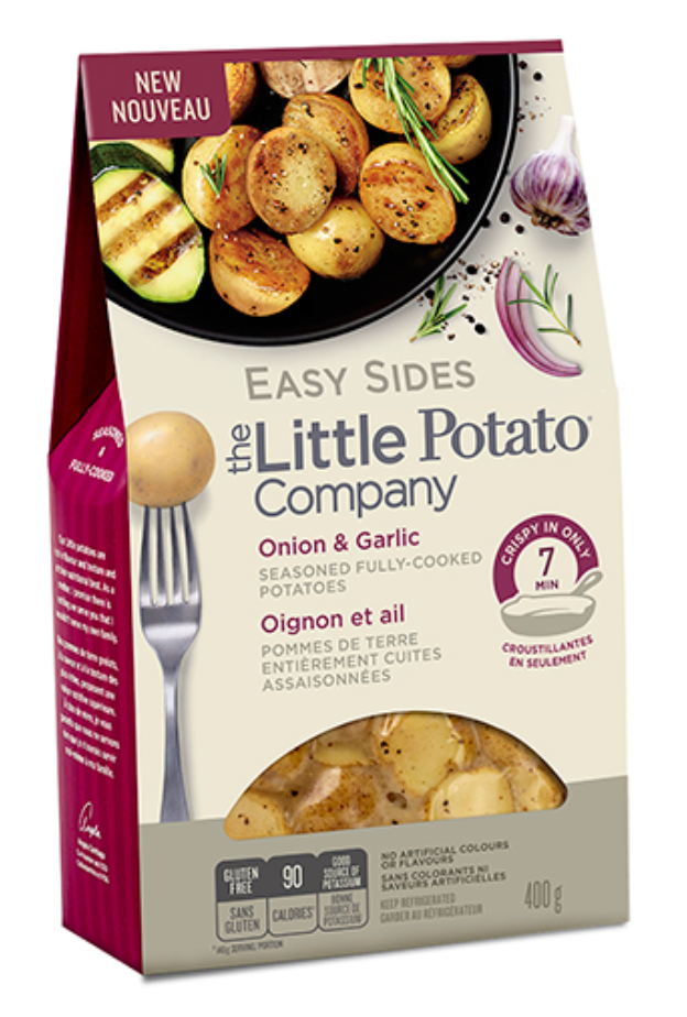 A bag of The Little Potato Company's easy sides - mini potatoes ready to eat